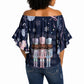Black Nutcracker Magic Christmas Off Shoulder Wrap Waist Top African American Pastel Snowflake Winter
