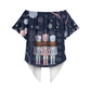 Black Nutcracker Magic Christmas Off Shoulder Wrap Waist Top African American Pastel Snowflake Winter