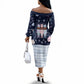 Black Nutcracker Magic Christmas Off The Shoulder Long Sleeve Dress African American Pastel Snowflake Winter