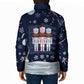 Black Nutcracker Magic Christmas Padded Jacket African American Pastel Snowflake Winter