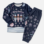 Black Nutcracker Magic Christmas Pajama Set African American Pastel Snowflake Winter