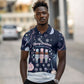 Black Nutcracker Magic Christmas Polo Shirt African American Pastel Snowflake Winter