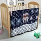 Black Nutcracker Magic Christmas Quilt African American Pastel Snowflake Winter