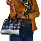 Black Nutcracker Magic Christmas Shoulder Handbag African American Pastel Snowflake Winter