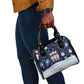 Black Nutcracker Magic Christmas Shoulder Handbag African American Pastel Snowflake Winter