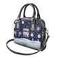 Black Nutcracker Magic Christmas Shoulder Handbag African American Pastel Snowflake Winter