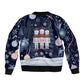 Black Nutcracker Magic Christmas Sleeve Zip Bomber Jacket African American Pastel Snowflake Winter