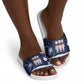 Black Nutcracker Magic Christmas Slide Sandals African American Pastel Snowflake Winter