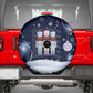 Black Nutcracker Magic Christmas Spare Tire Cover African American Pastel Snowflake Winter