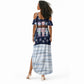 Black Nutcracker Magic Christmas Summer Maxi Dress African American Pastel Snowflake Winter