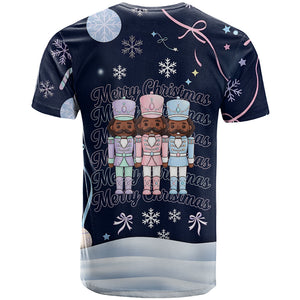 Black Nutcracker Magic Christmas T shirt African American Pastel Snowflake Winter