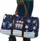 Black Nutcracker Magic Christmas Travel Bag African American Pastel Snowflake Winter