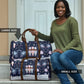 Black Nutcracker Magic Christmas Travel Bag African American Pastel Snowflake Winter