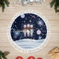 Black Nutcracker Magic Christmas Tree Skirt African American Pastel Snowflake Winter