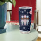 Black Nutcracker Magic Christmas Tumbler Cup African American Pastel Snowflake Winter