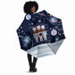 Black Nutcracker Magic Christmas Umbrella African American Pastel Snowflake Winter