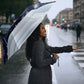 Black Nutcracker Magic Christmas Umbrella African American Pastel Snowflake Winter