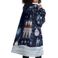 Black Nutcracker Magic Christmas Wearable Blanket Hoodie African American Pastel Snowflake Winter