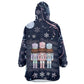 Black Nutcracker Magic Christmas Wearable Blanket Hoodie African American Pastel Snowflake Winter