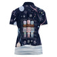 Black Nutcracker Magic Christmas Women Polo Shirt African American Pastel Snowflake Winter