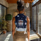 Black Nutcracker Magic Christmas Women Sleeveless Polo Shirt African American Pastel Snowflake Winter