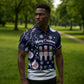 Black Nutcracker Magic Christmas Zipper Polo Shirt African American Pastel Snowflake Winter