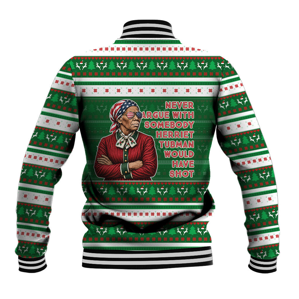 Harriet Tubman Christmas Baseball Jacket Pattern African American