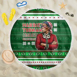 Harriet Tubman Christmas Beach Blanket Pattern African American