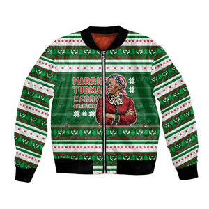 Harriet Tubman Christmas Bomber Jacket Pattern African American