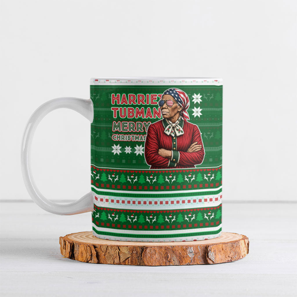 Harriet Tubman Christmas Ceramic Mug Pattern African American