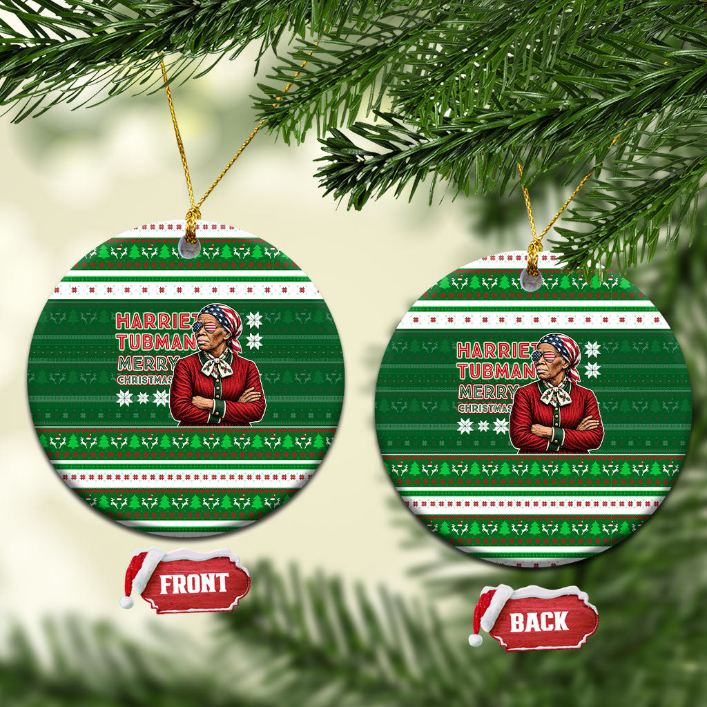 Harriet Tubman Christmas Ceramic Ornament Pattern African American