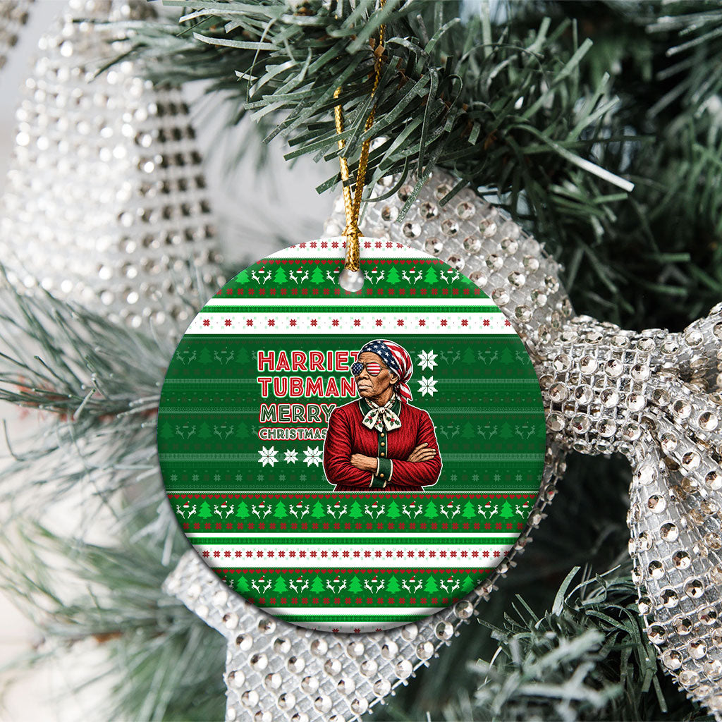 Harriet Tubman Christmas Ceramic Ornament Pattern African American