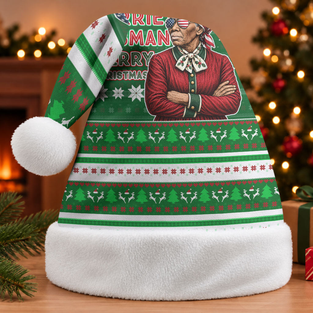Harriet Tubman Christmas Santa Hat Pattern African American