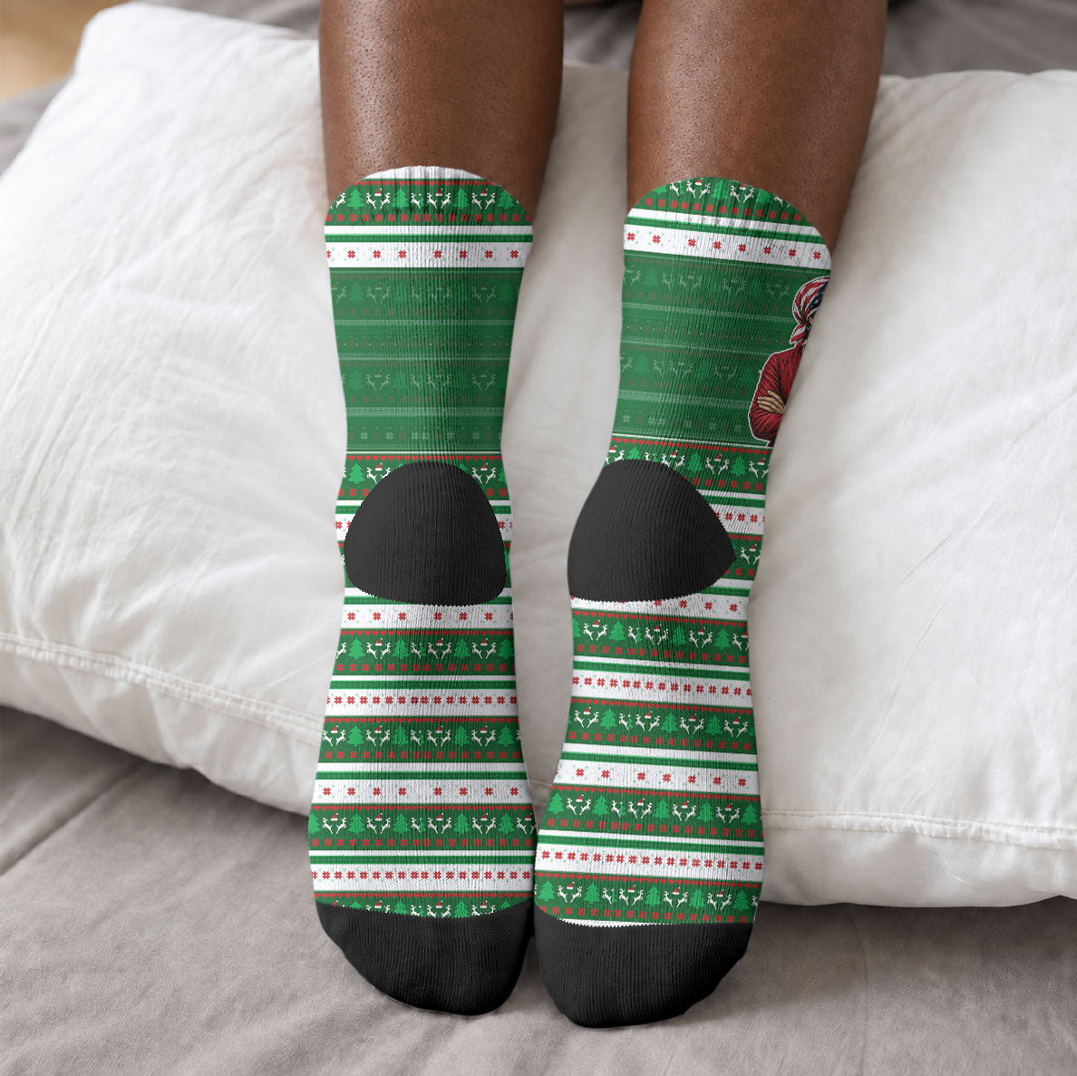 Harriet Tubman Christmas Crew Socks Pattern African American