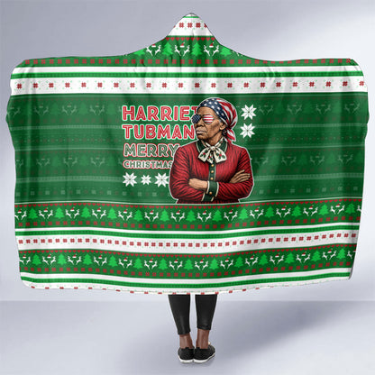 Harriet Tubman Christmas Hooded Blanket Pattern African American