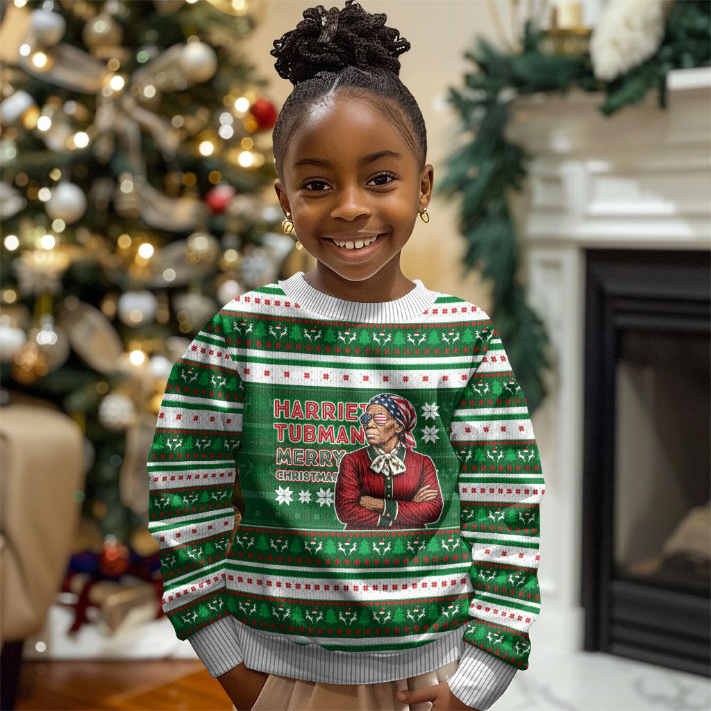 Harriet Tubman Christmas Kid Ugly Christmas Sweater Pattern African American