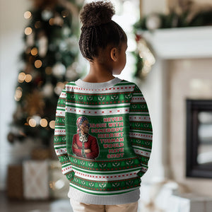 Harriet Tubman Christmas Kid Ugly Christmas Sweater Pattern African American