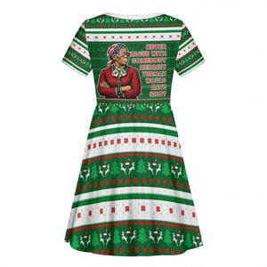 Harriet Tubman Christmas Kid Short Sleeve Dress Pattern African American