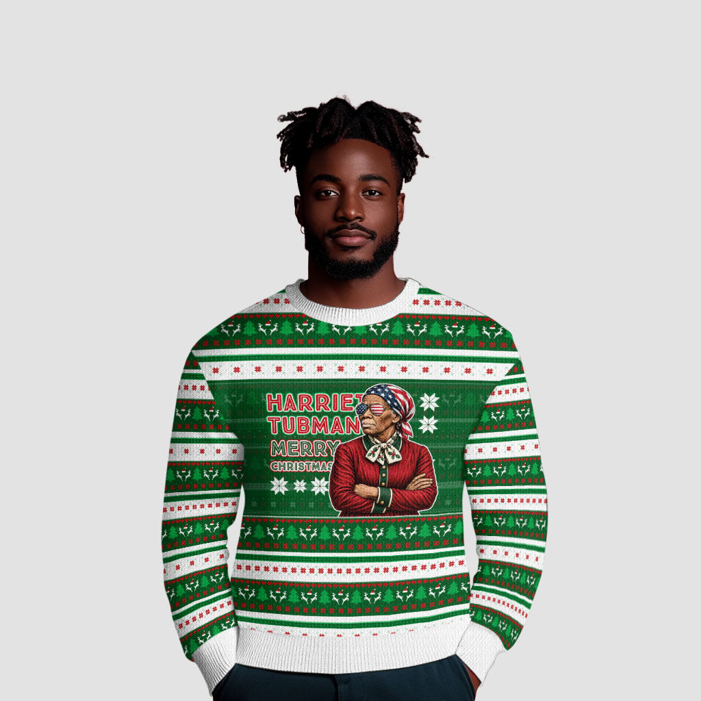 Harriet Tubman Christmas Ugly Christmas Sweater Pattern African American