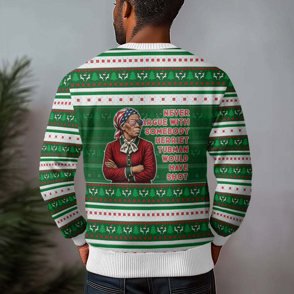 Harriet Tubman Christmas Ugly Christmas Sweater Pattern African American