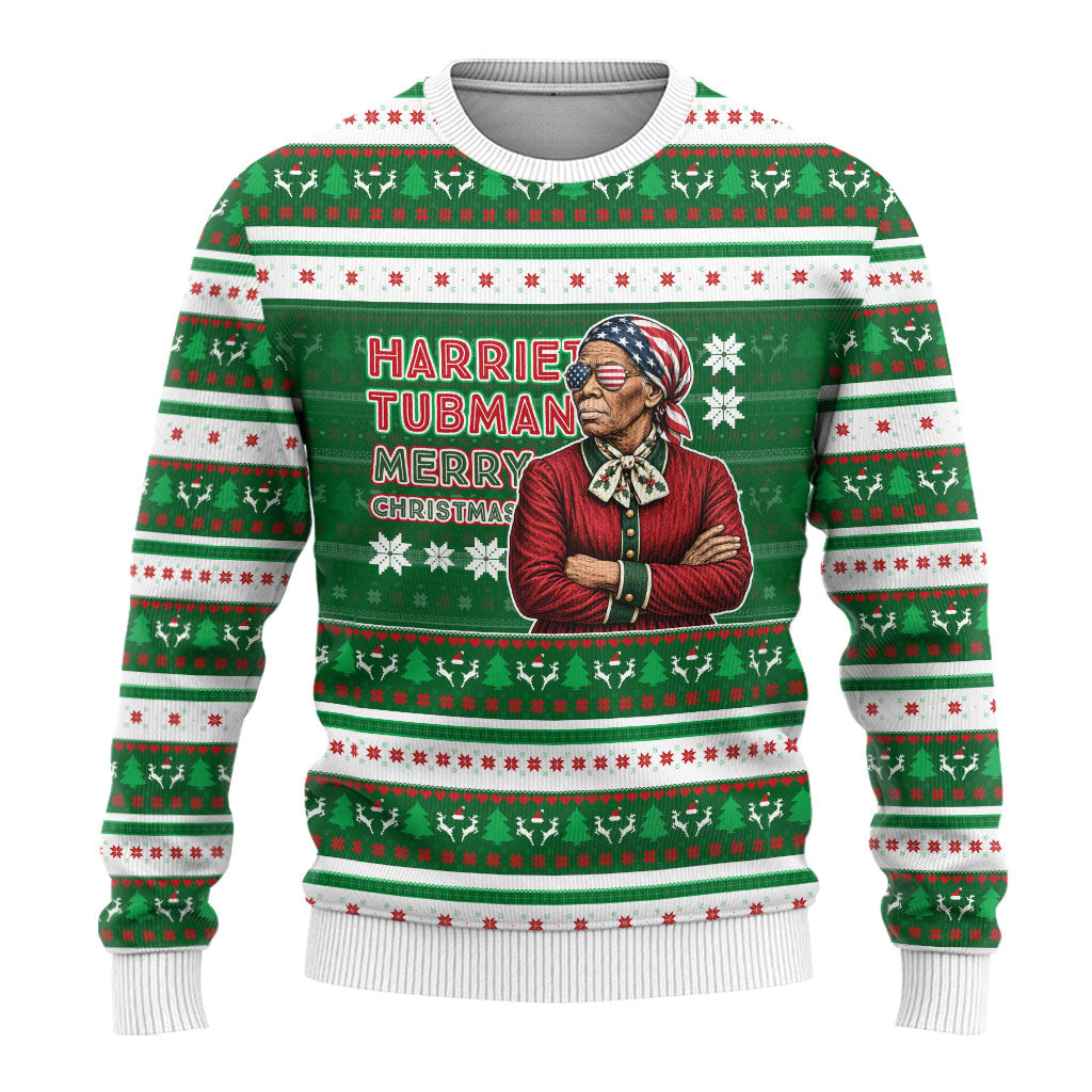 Harriet Tubman Christmas Ugly Christmas Sweater Pattern African American