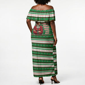 Harriet Tubman Christmas Off Shoulder Maxi Dress Pattern African American