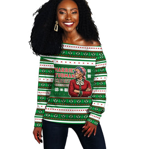 Harriet Tubman Christmas Off Shoulder Sweater Pattern African American