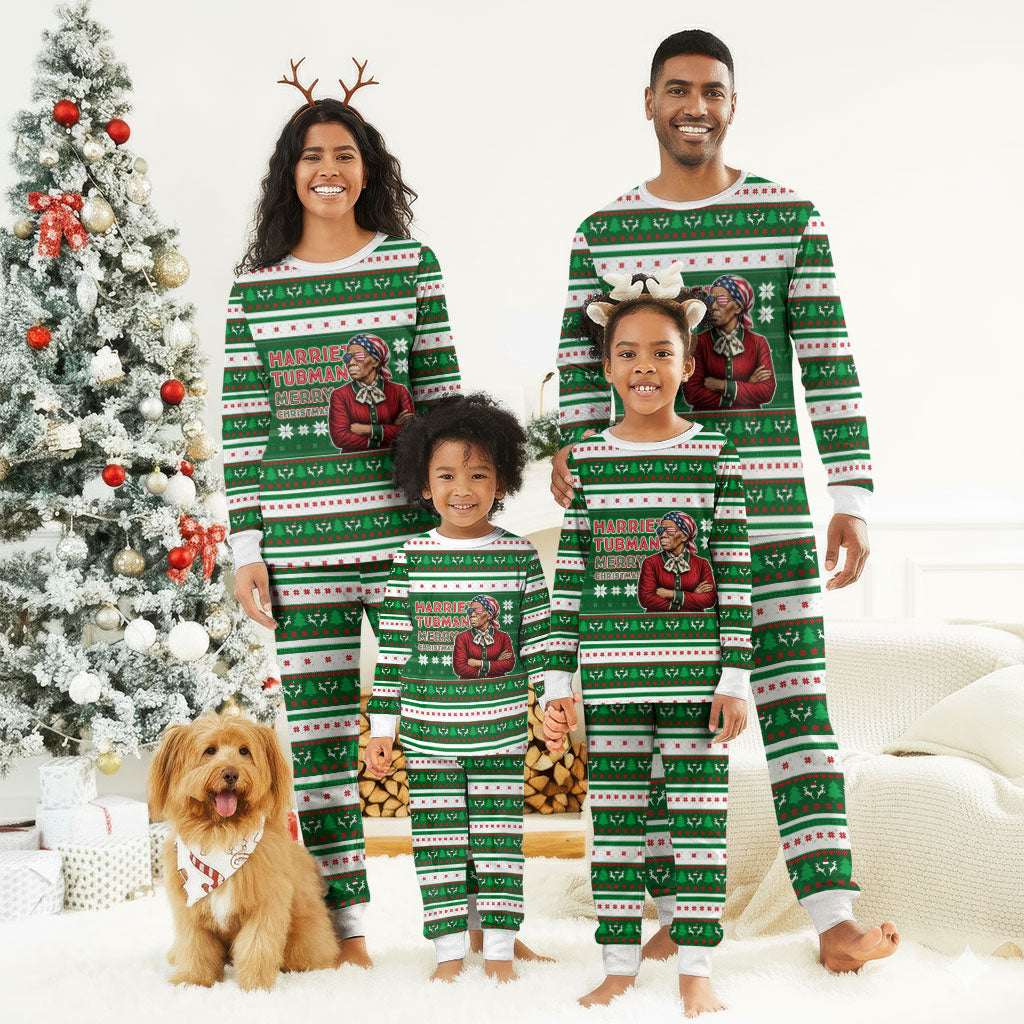 Harriet Tubman Christmas Pajama Set Pattern African American