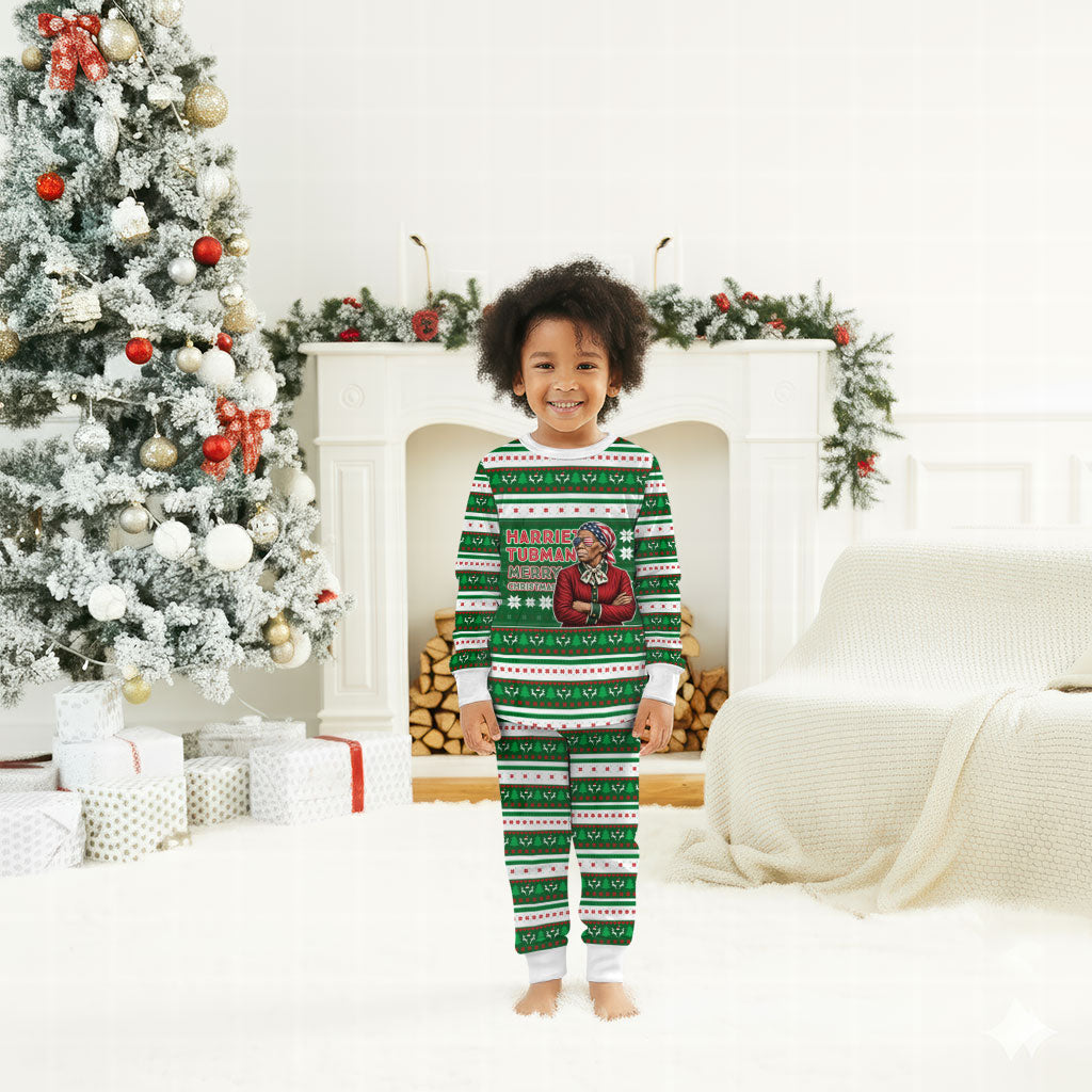 Harriet Tubman Christmas Pajama Set Pattern African American
