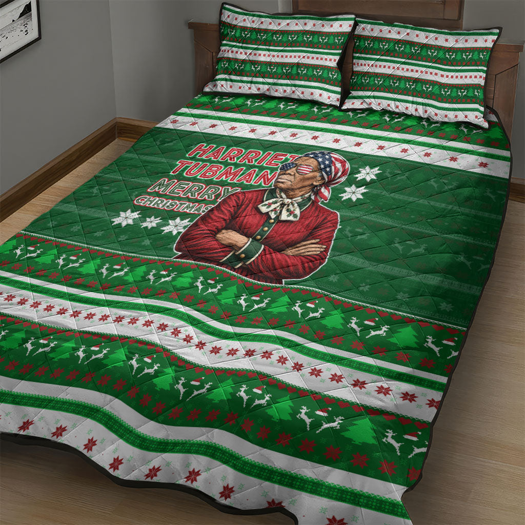 Harriet Tubman Christmas Quilt Bed Set Pattern African American