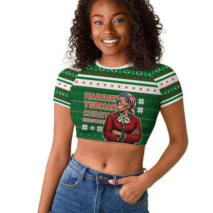 Harriet Tubman Christmas Raglan Cropped T shirt Pattern African American