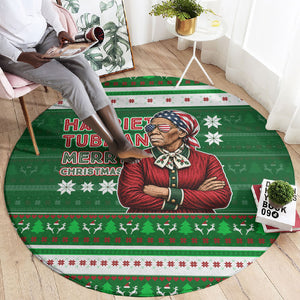 Harriet Tubman Christmas Round Carpet Pattern African American
