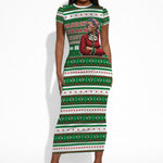 Harriet Tubman Christmas Short Sleeve Bodycon Dress Pattern African American