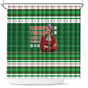 Harriet Tubman Christmas Shower Curtain Pattern African American